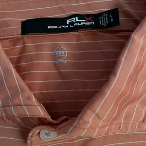 Ralph Lauren RLX Coral Striped Performance Button-Up